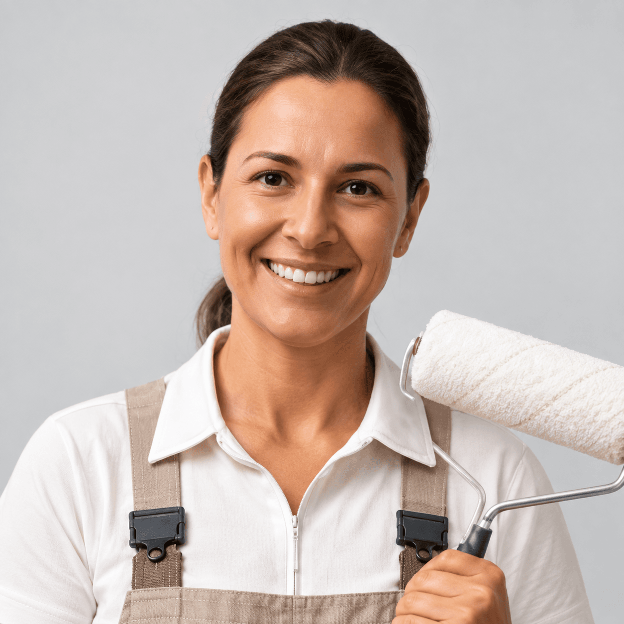 Retrato ilustrativo de pintora