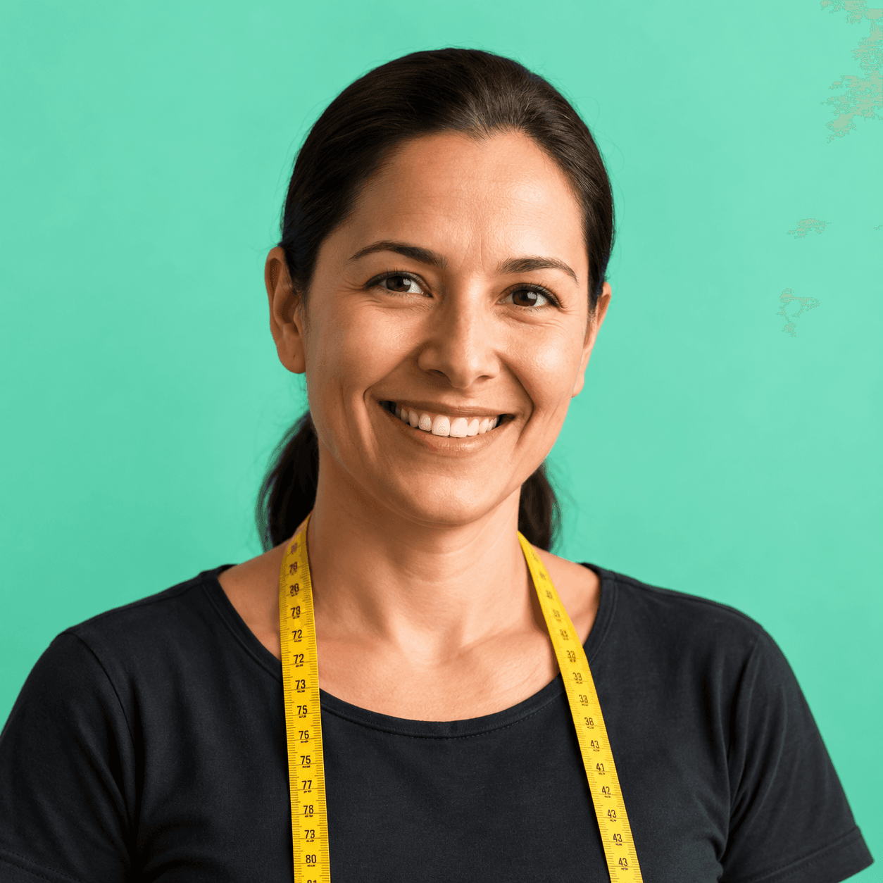 Retrato ilustrativo de costureira